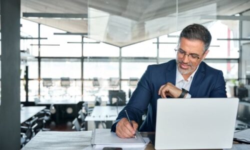 IMale professional completing T Consulting IT Compliance M&A Diligence IT Assessment