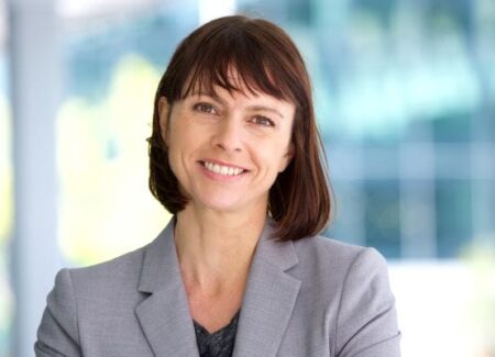 Non-Profit Legal Testimonial Women executive in suit with short hair