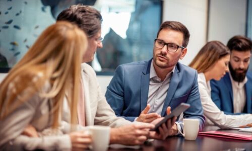Teamwork Managed IT servuces company having strategic IT consultation with clients